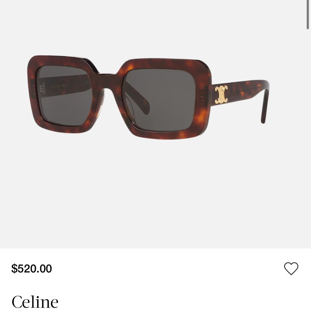 Celine Tortoise Shell Sunglasses - Picture 5 of 5
